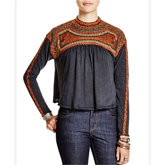 Free People Tops - Free People Embroidered Top